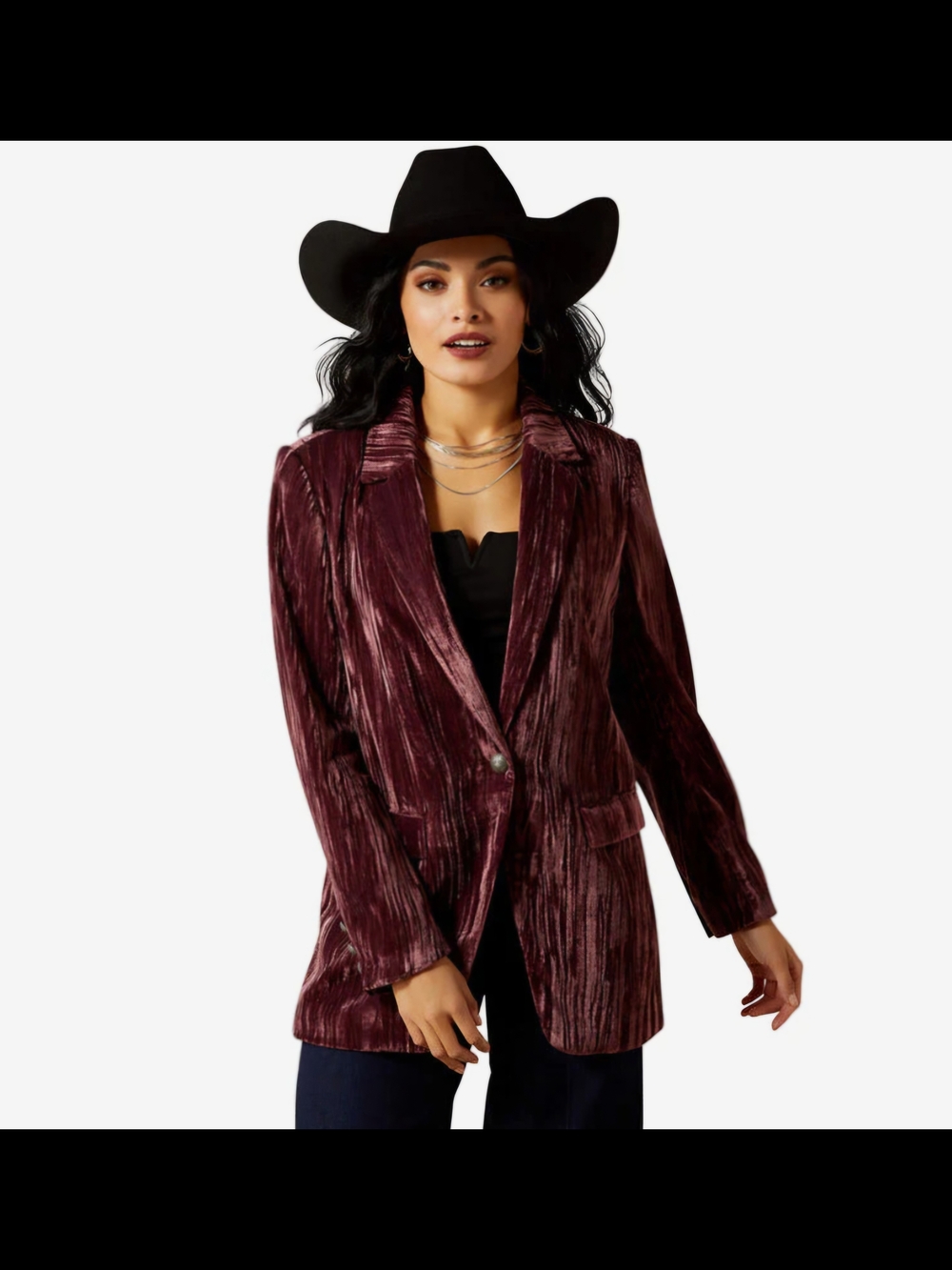 Ariat Aura Purple Velvet Blazer Jacket